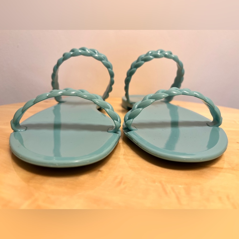 NWT Stuart Weitzman Sawyer Braided Jelly Sandals, Sz 8 - Picture 6 of 9